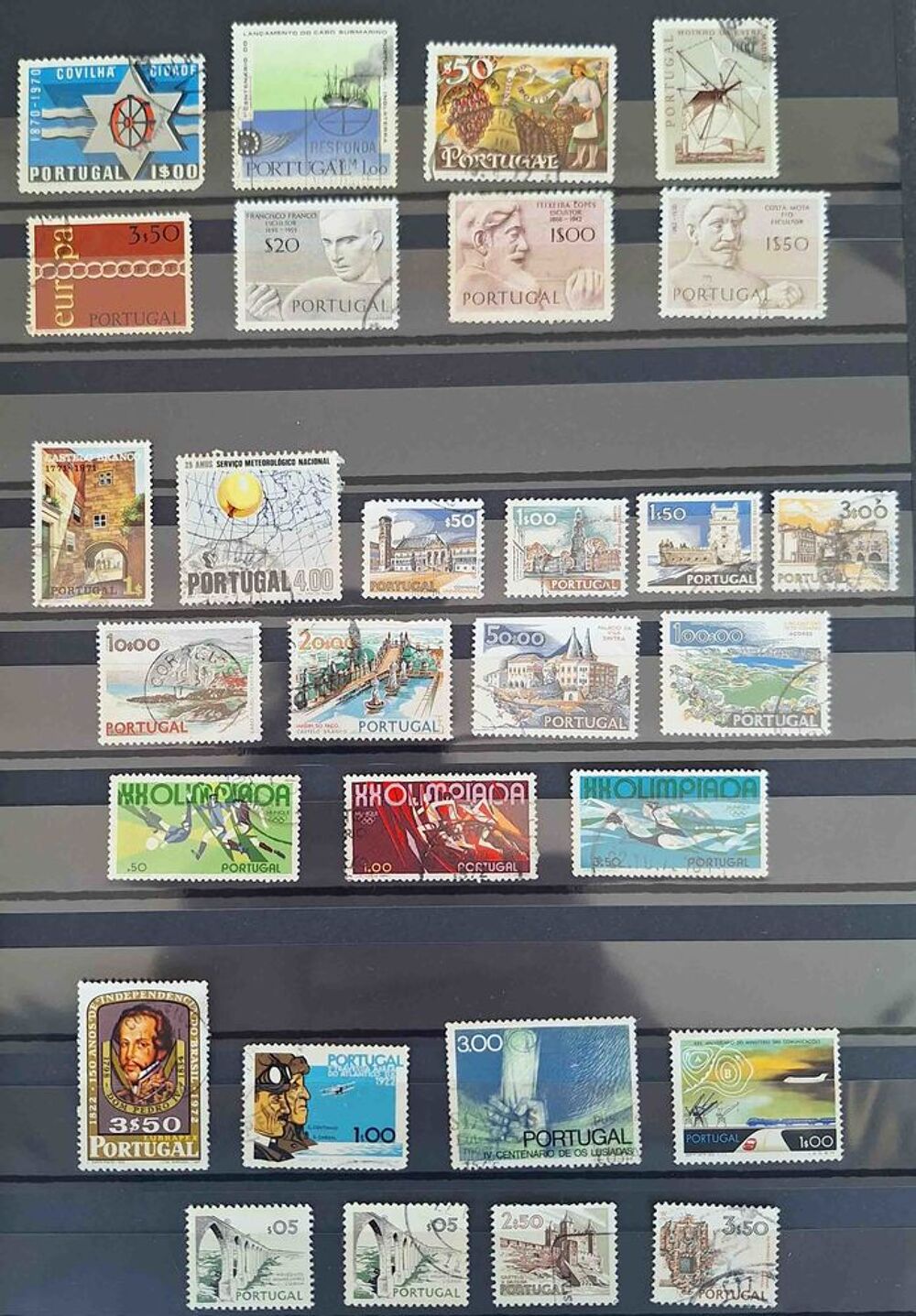 
S&eacute;rie de timbres de collection du Portugal 