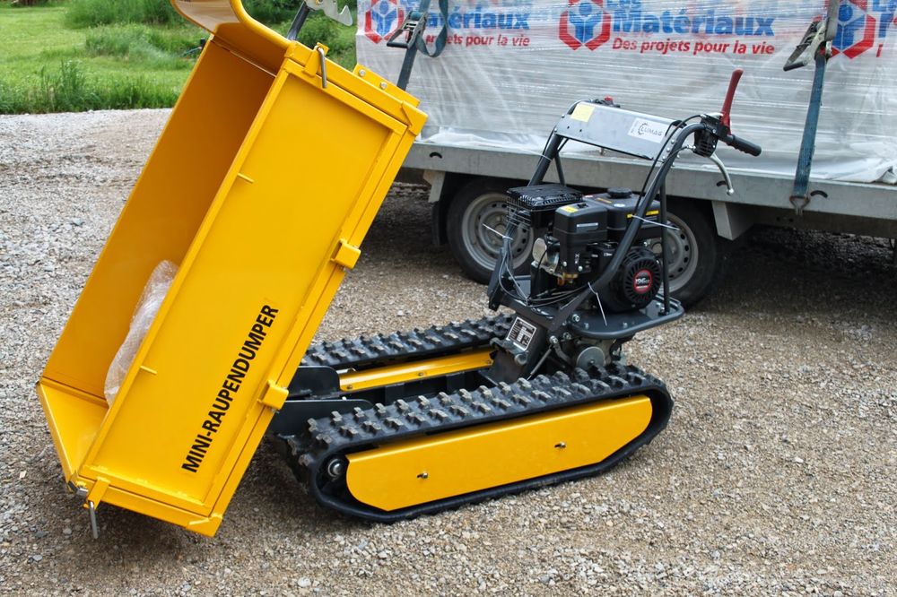 Mini dumper &agrave; chenilles Brouette &agrave; moteur 500 kg Bricolage