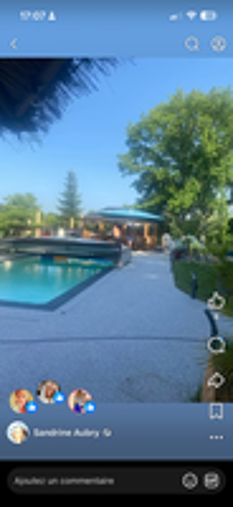   piscine, journée en soirée 