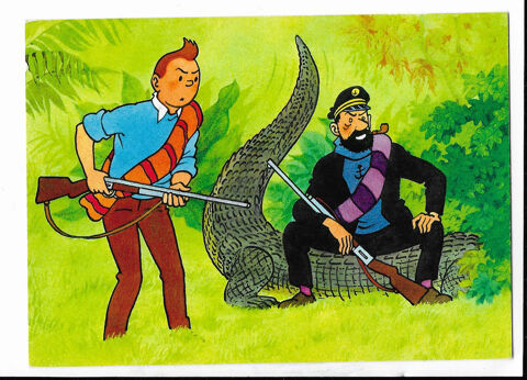 Carte Postale Tintin - Les aventures de Tintin n16 Ed. YVON 25 Issy-les-Moulineaux (92)