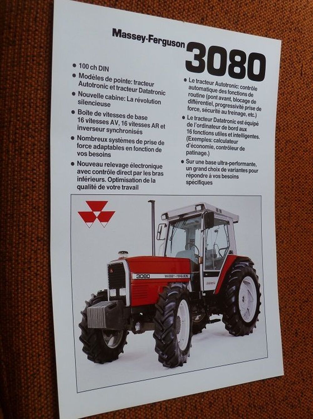 Prospectus MASSEY FERGUSON MF 3080 
