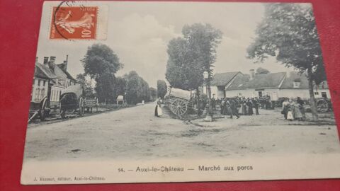 62 AUXI LE CH�TEAU - Le March� aux porcs . 7.5 Lucheux (80)