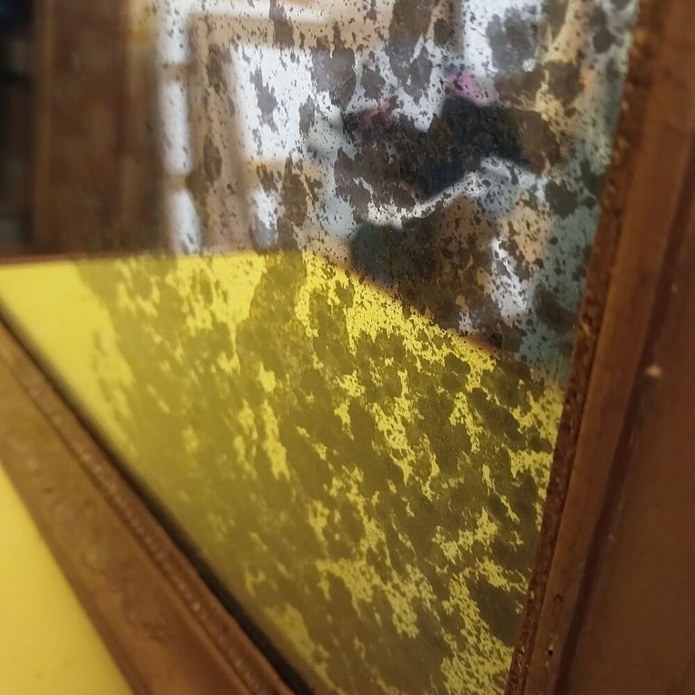 miroir ancien en bois 