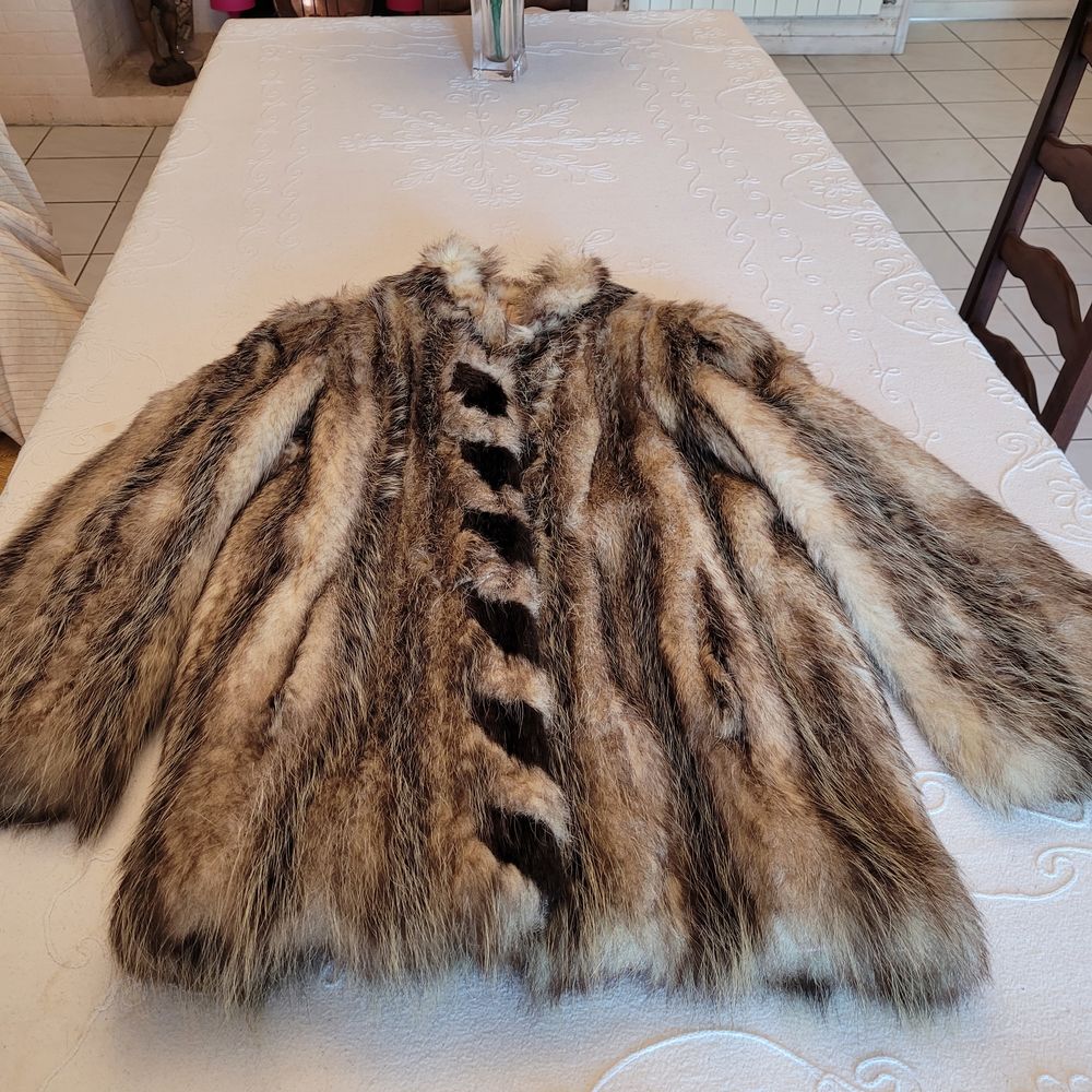 Veste en opossum V�tements