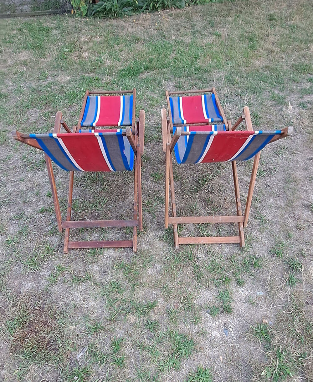 Duo de Chaises Longues Anciennes Meubles