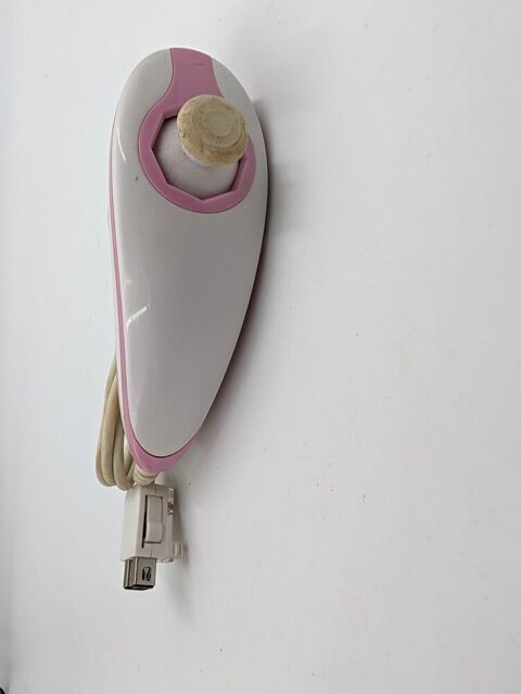 Accessoire Nintendo Wii manette Nunchuck blanche et rose 4 Vulbens (74)