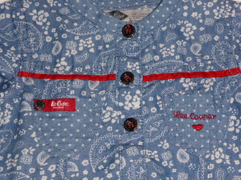 Lee Cooper robe manches courtes bleue 6 mois Vêtements enfants