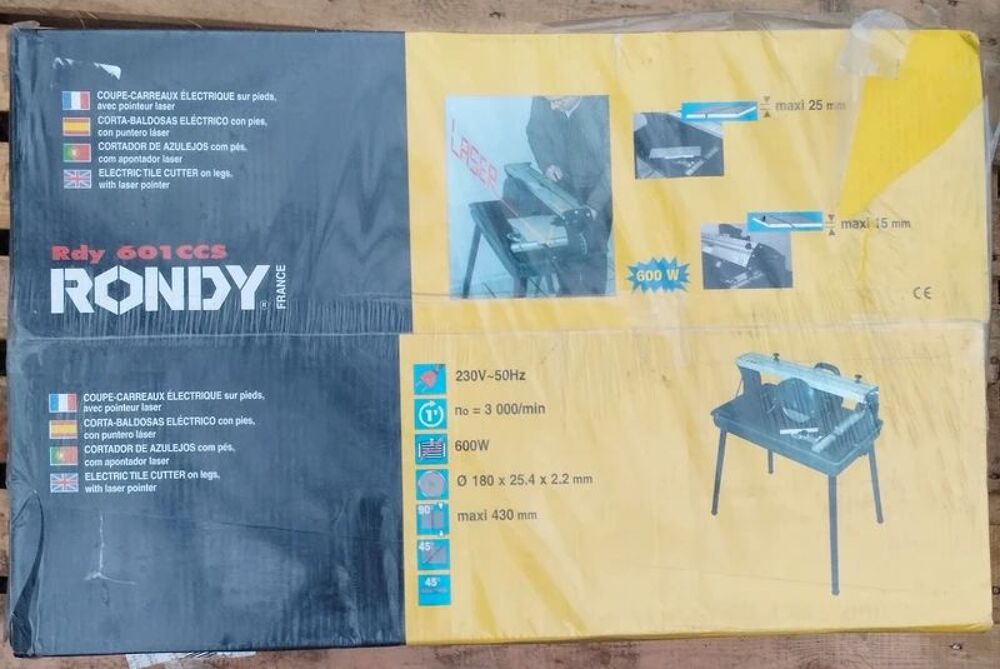 Rondy - Coupe carreaux laser sur pied - 600W - arrosage int&eacute; Bricolage