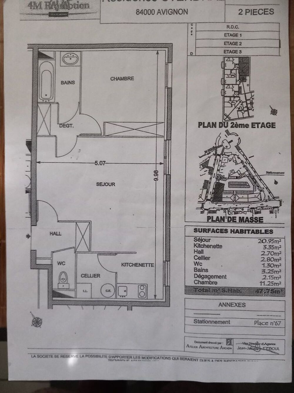 Vente Appartement T2 proche de tout, dans résidence de 2 étages centre Avignon Avignon