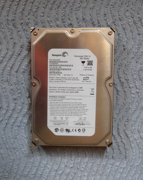 HDD disque dur interne 3.5  Sata 7200 RPM 160Go, 250Go 320Go 6 Aubin (12)