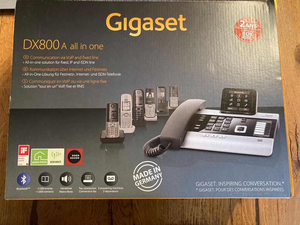 Mini-standard DECT GIGASET DX800 A all in one NEUF Téléphones et tablettes