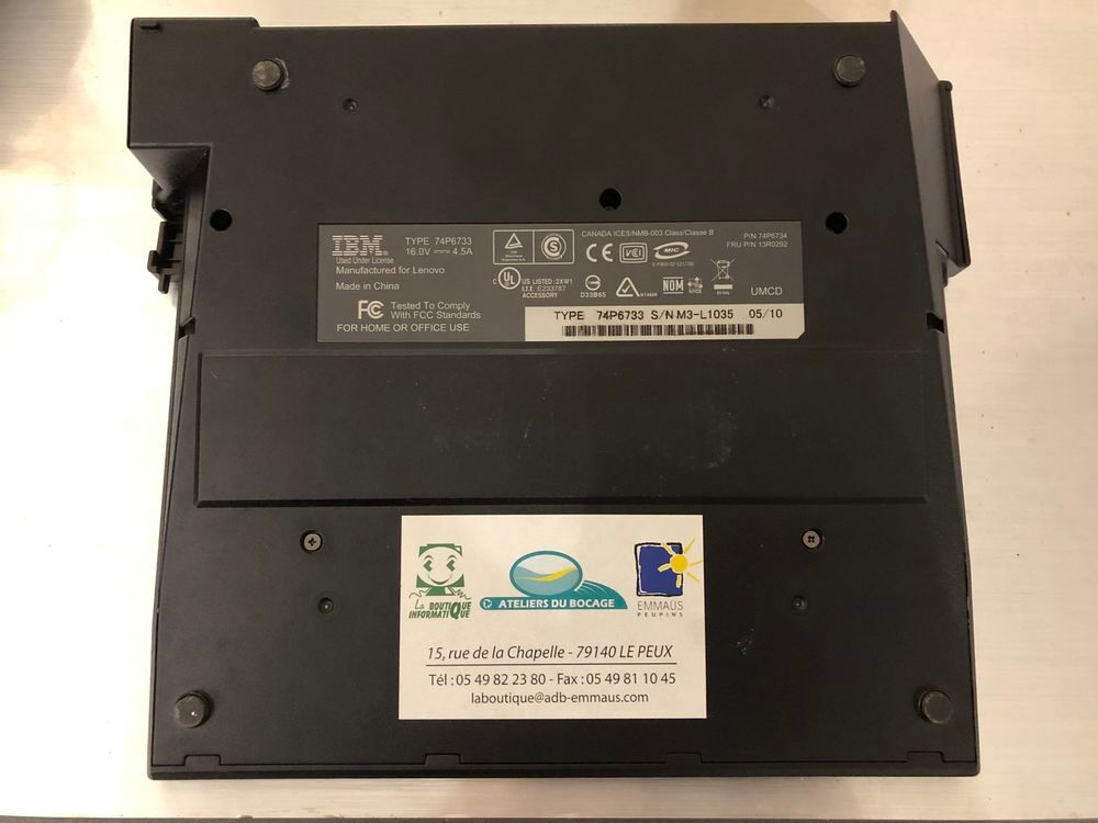 station d'accueil Thinkpad Mat�riel informatique