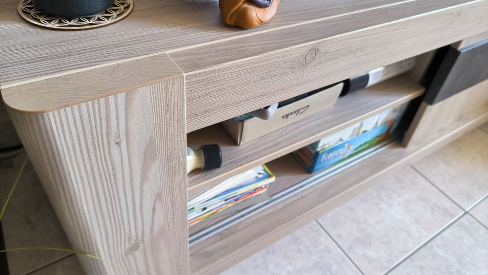 Meuble tv ch&ecirc;ne clair Meubles