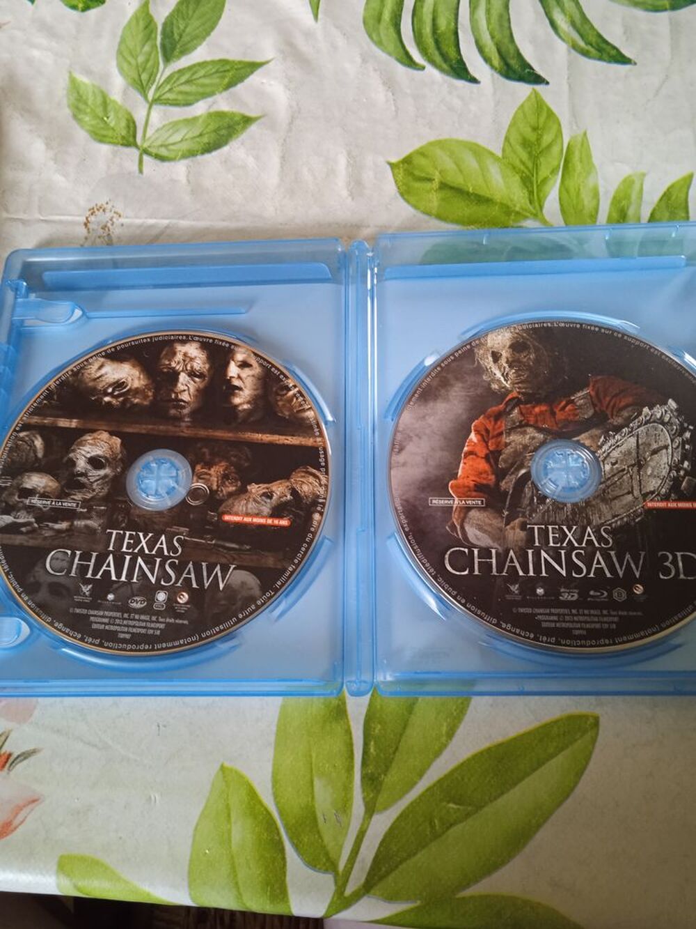 DVD blu-ray 3D Texas chainsaw film d'horreur DVD et blu-ray