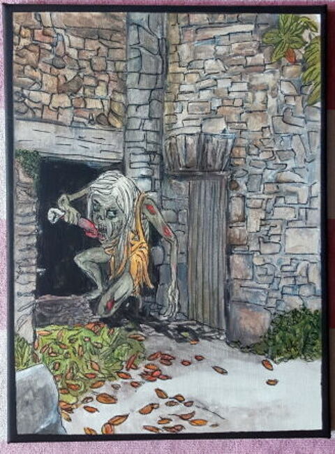 pause goûter - toile 30 x 40 cm 30 Fougères (35)