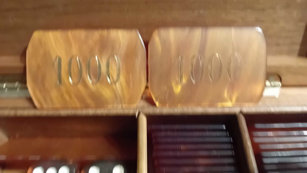 Boite &agrave; jetons de jeux DAL NEGRO SUPERBE 