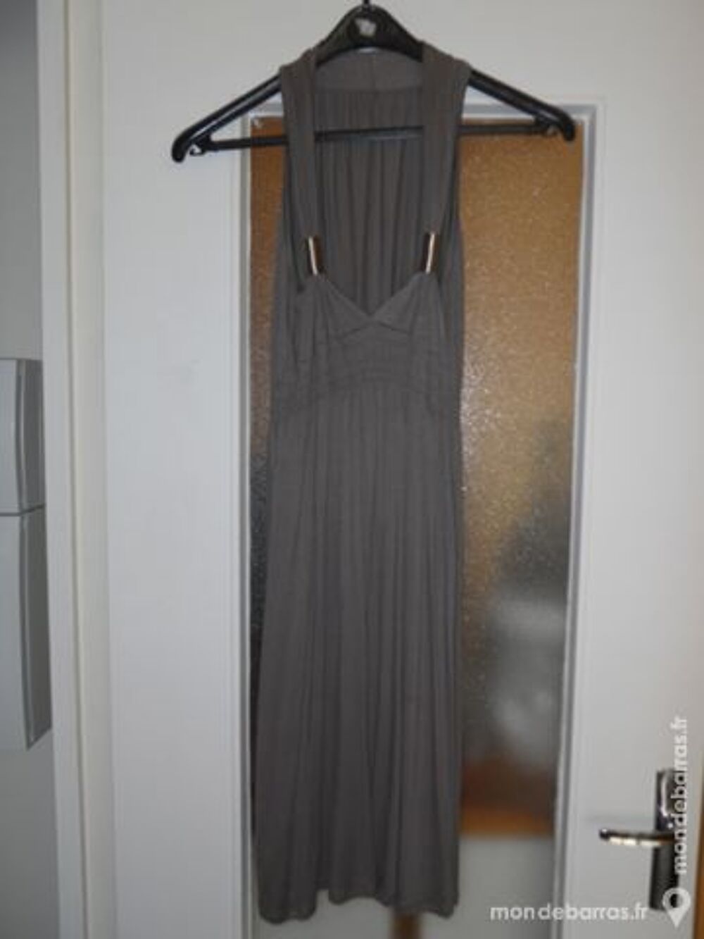 Robe mi-long sans manches marron, T 38, neuve Vêtements