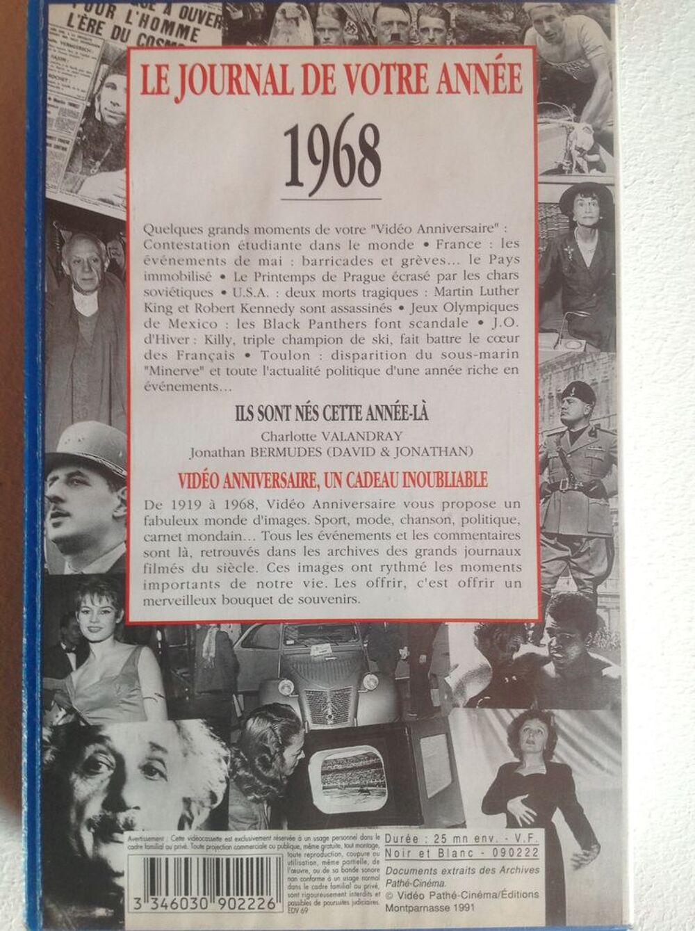 1968 LE JOURNAL DE VOTRE ANN&Eacute;E K7 VID&Eacute;O Envoi Possible
DVD et blu-ray