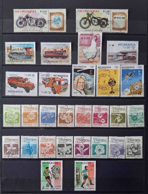 S�rie de timbres de collection du Nicaraga (bis) 100 Gap (05)