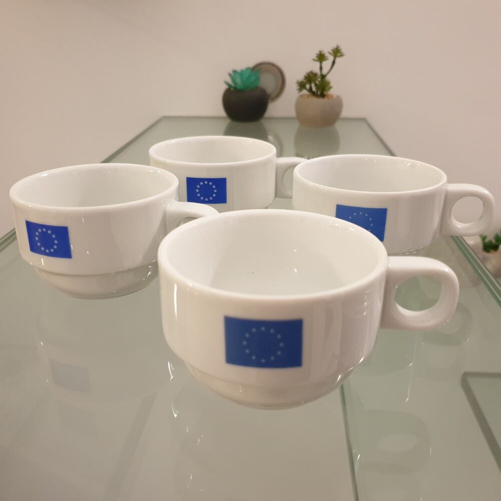 4 Tasses Drapeau Europe Sch&ouml;nwald Germany Décoration