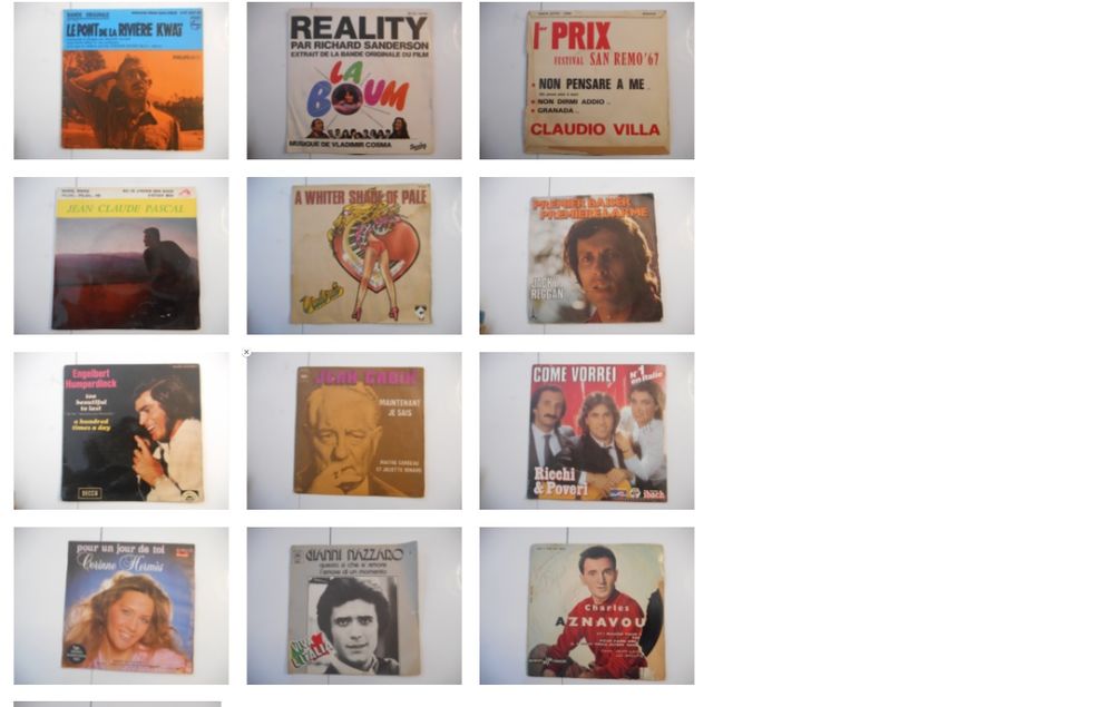 VINYLES 45 TOURS QUANTITE 90 CD et vinyles