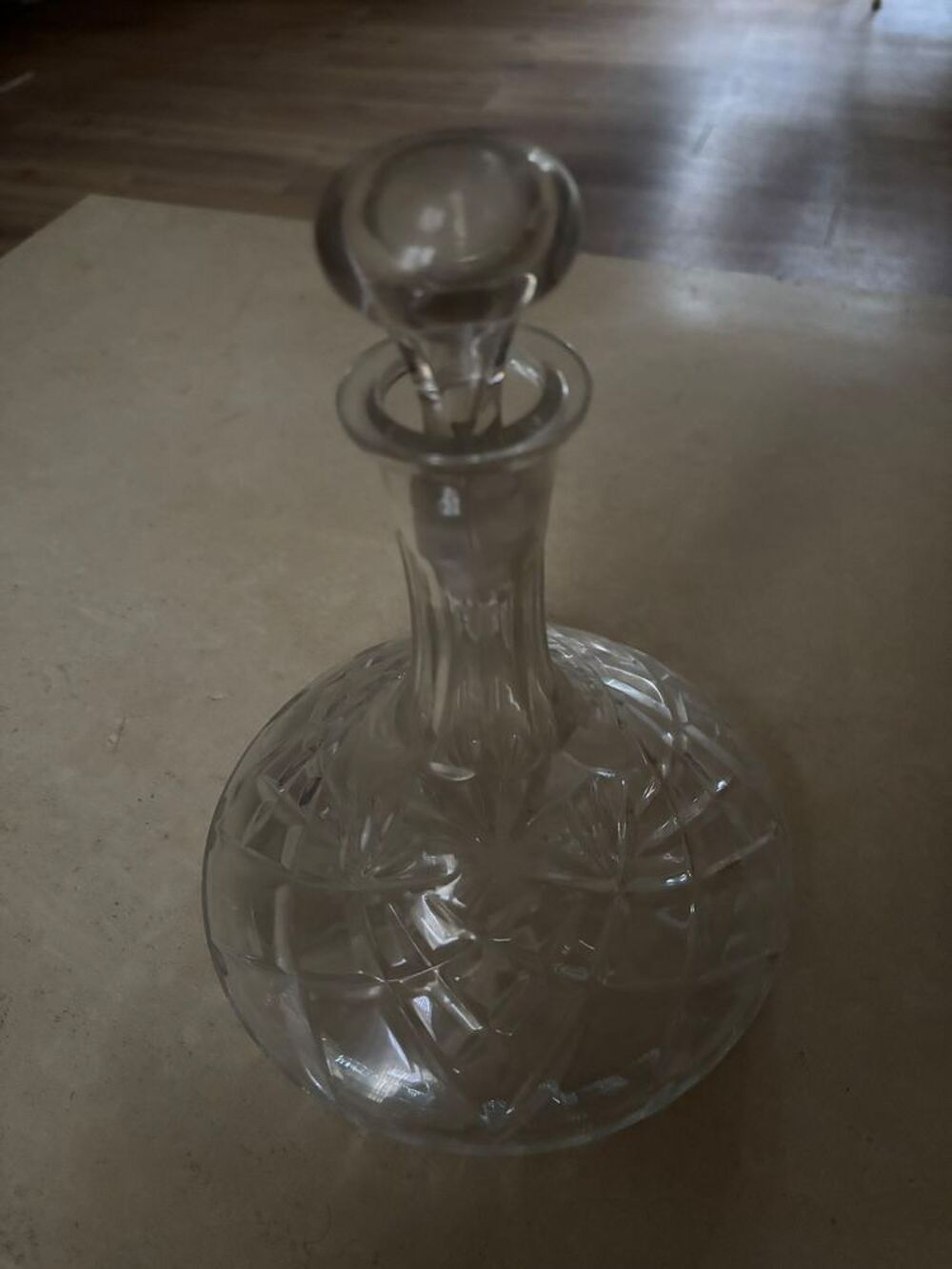 CARAFE EN CRISTAL TAILLE VINTAGE A DECANTER 