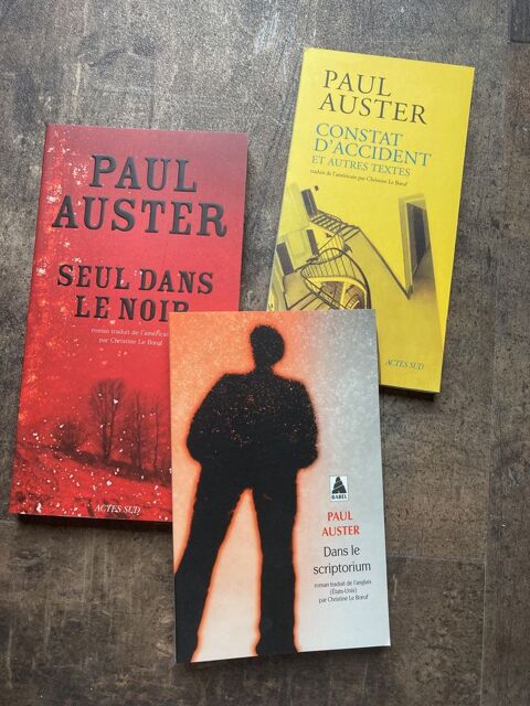Lot de 3 livres de Paul Auster
0 Amiens (80)