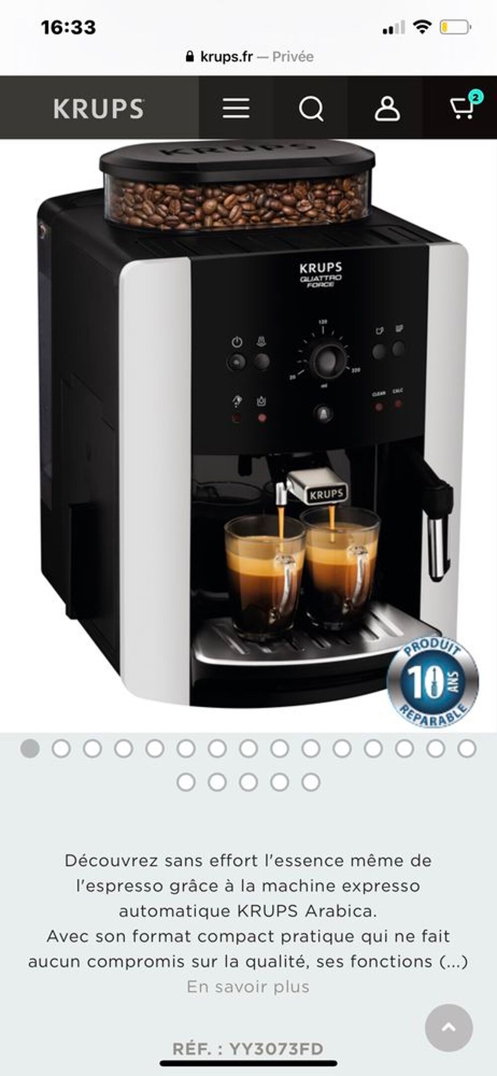 D&eacute;stockage machine &agrave; caf&eacute; Delonghi /Krups.( mod&egrave;le d?expo ) Electroménager