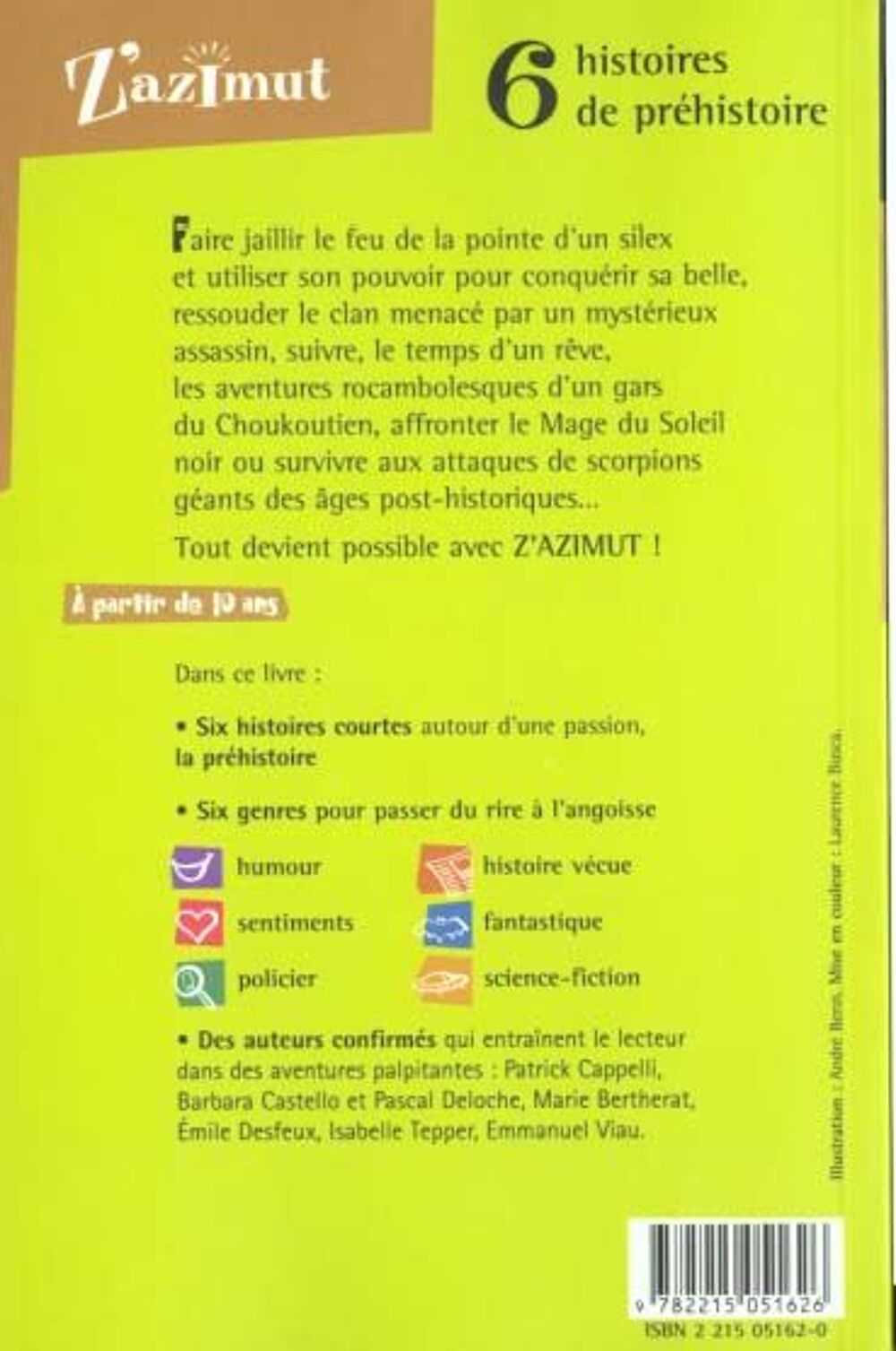 Prehistoire - animal lumineux Livres et BD