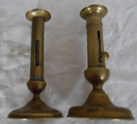 2 bougeoirs  Rat de cave  en bronze 20 Limoges (87)