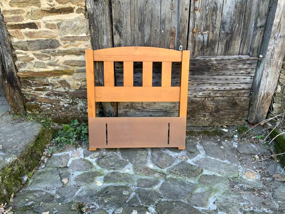 Paire de t&ecirc;tes de lit en bois massif Meubles