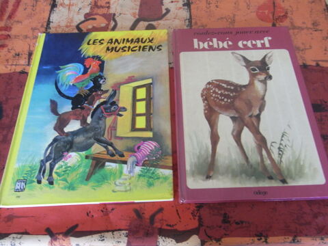 2 livres enfants les animaux musiciens et bébé cerf 3 Le Teilleul (50)