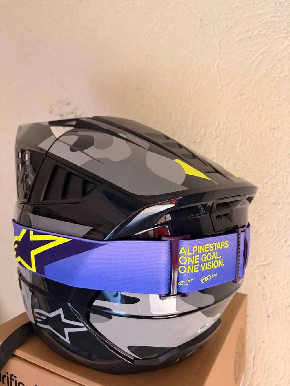 casque moto alpinestar + masque lunette Sports