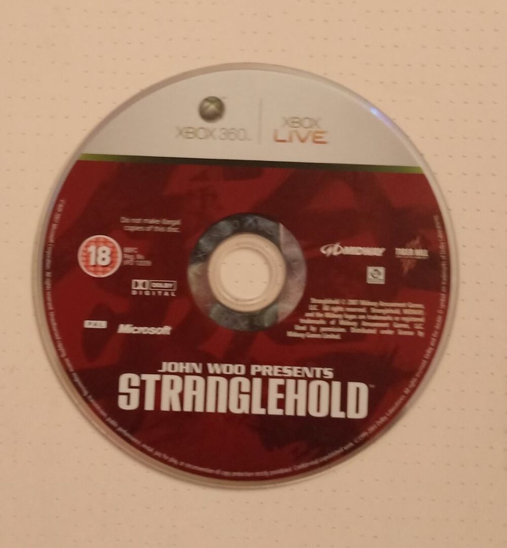 Disque de jeu Xbox John Woo Presents: Stranglehold Consoles et jeux vidéos