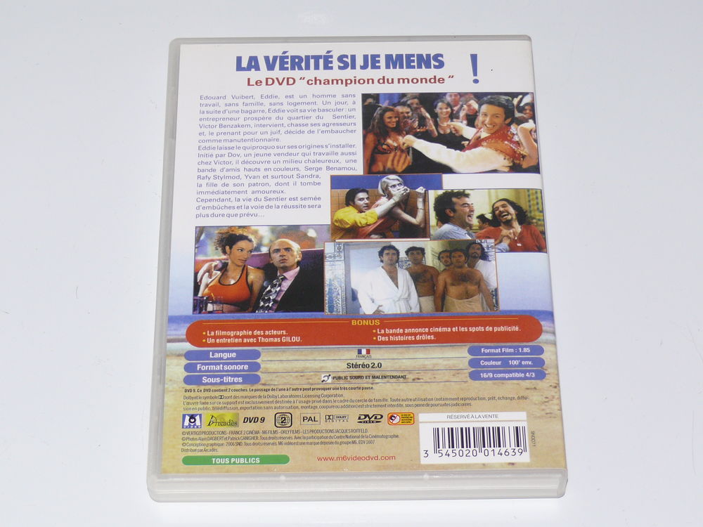 DVD : "La v&eacute;rit&eacute; si je mens!" DVD et blu-ray