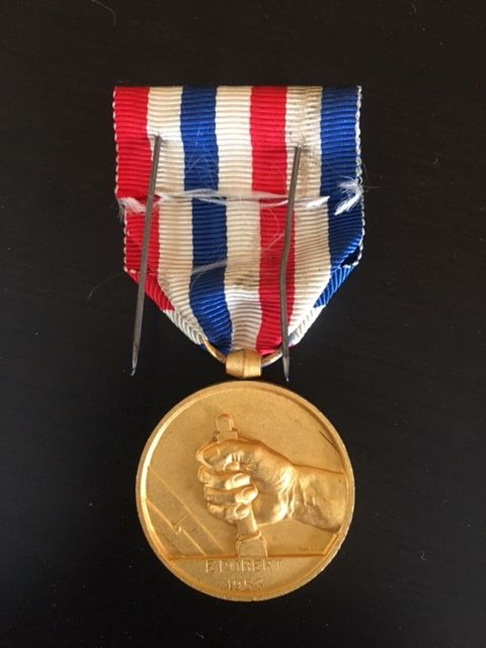 M&eacute;daille des cheminots Or 