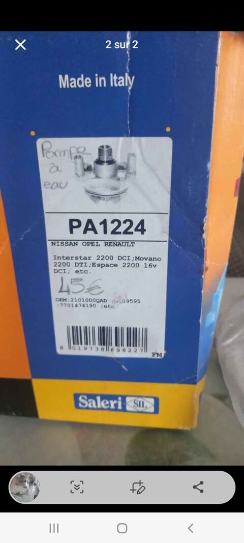 Pi&egrave;ces et &eacute;quipements Voiture Pi&egrave;ces et &eacute;quipements Voiture  occasion Domalain 35680