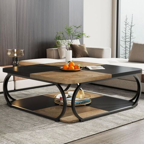 Table basse bois et métal bicolore 1mx1mx 0,5   neuve 95 Saint-Christophe (17)