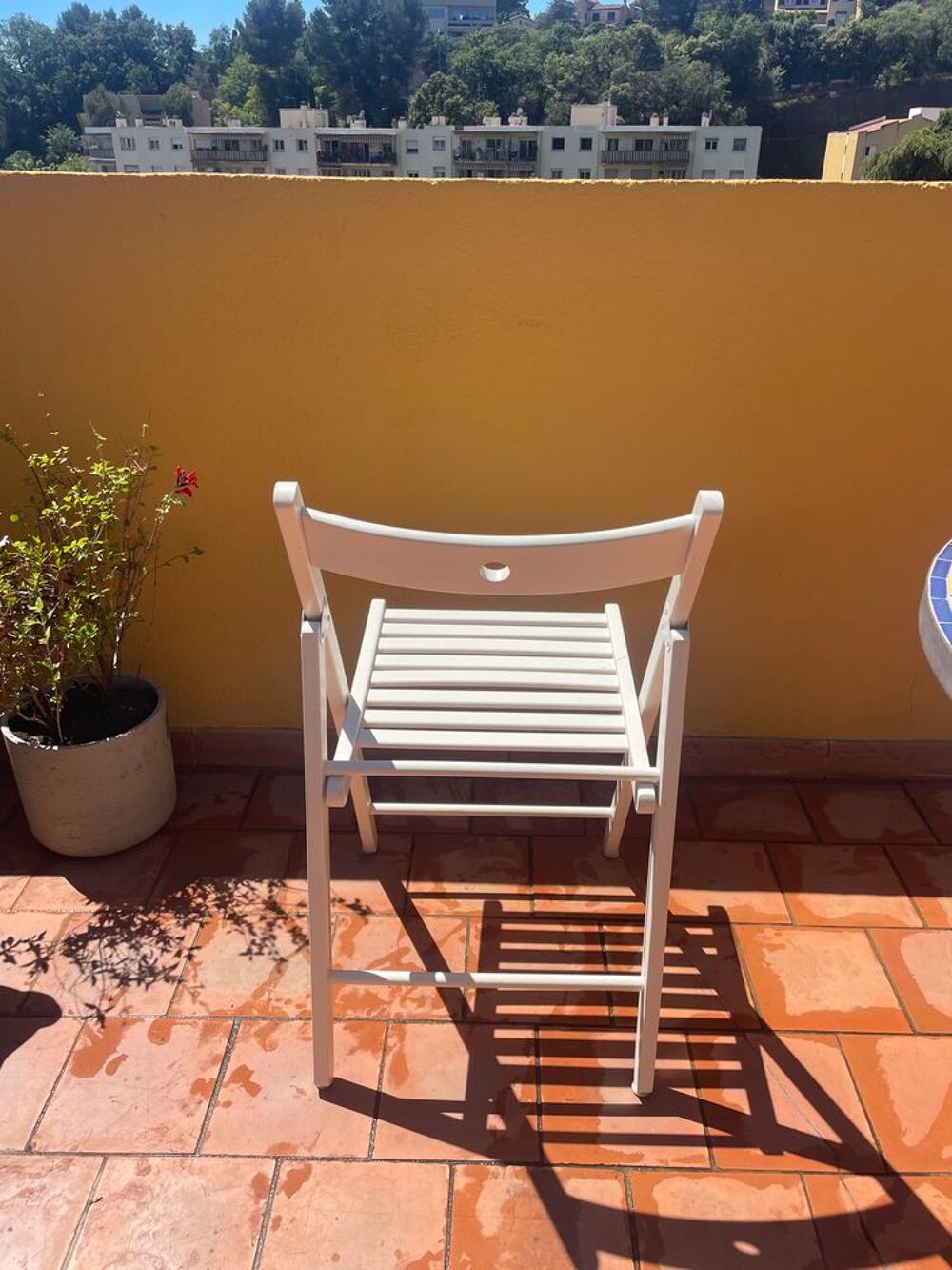 4 chaises pliantes IKEA blanches 40€ Meubles