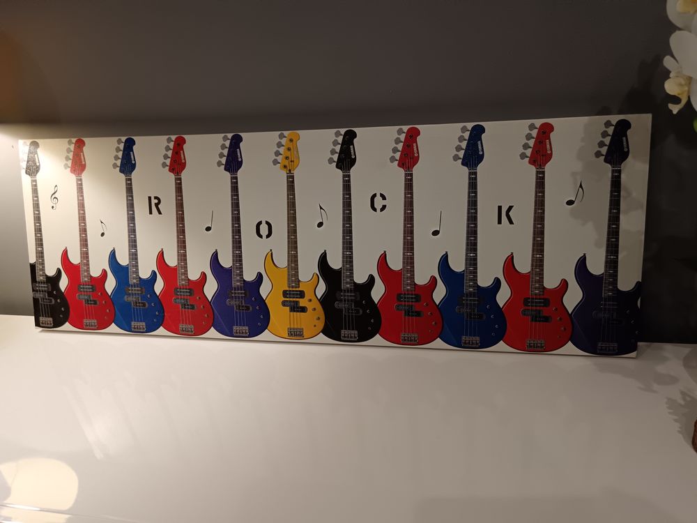 Tableau guitares Décoration