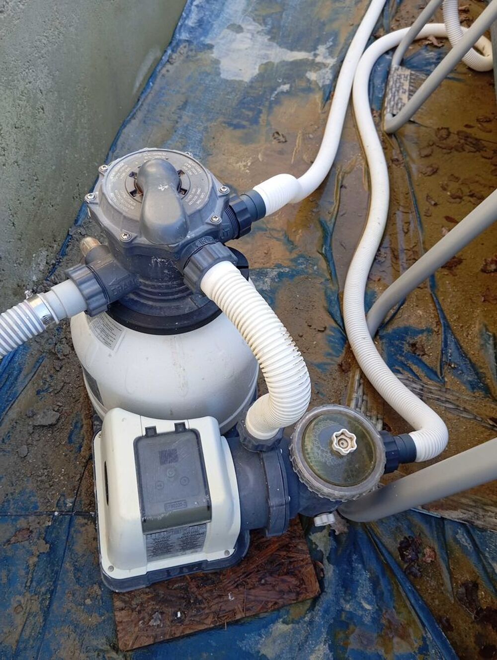 Groupe filtration sable piscine INTEX 6m3/h Jardin