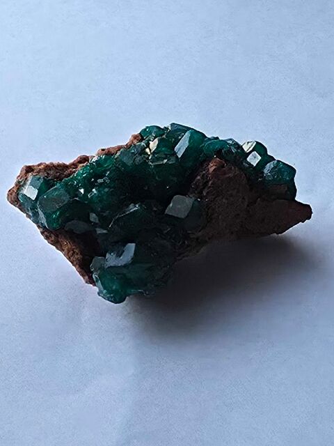 Dioptase sur Gangue (16g)-Minéral de Collection Katanga Bagneux (92)
