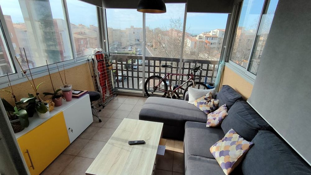 Vente Appartement LE CAP D'AGDE: Île des pêcheurs: STUDIO AVEC BELLE LOGGIA VITREE 3 faces Le cap d agde