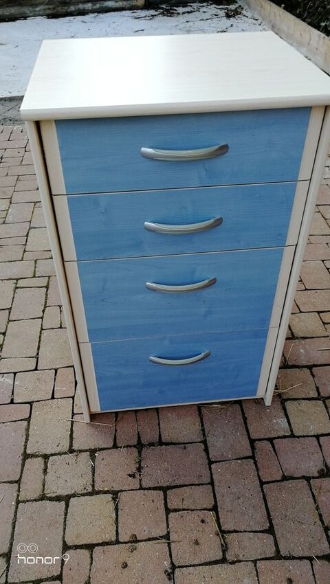 Meuble bouleau bleu et beige  tiroirs 45 Strasbourg (67)