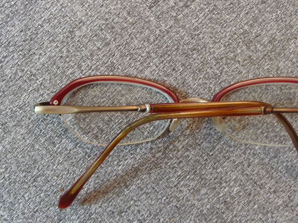 Monture/ Lunette de Vue Combin&eacute; M&eacute;tal Plastique Marron-Bada Bijoux et montres