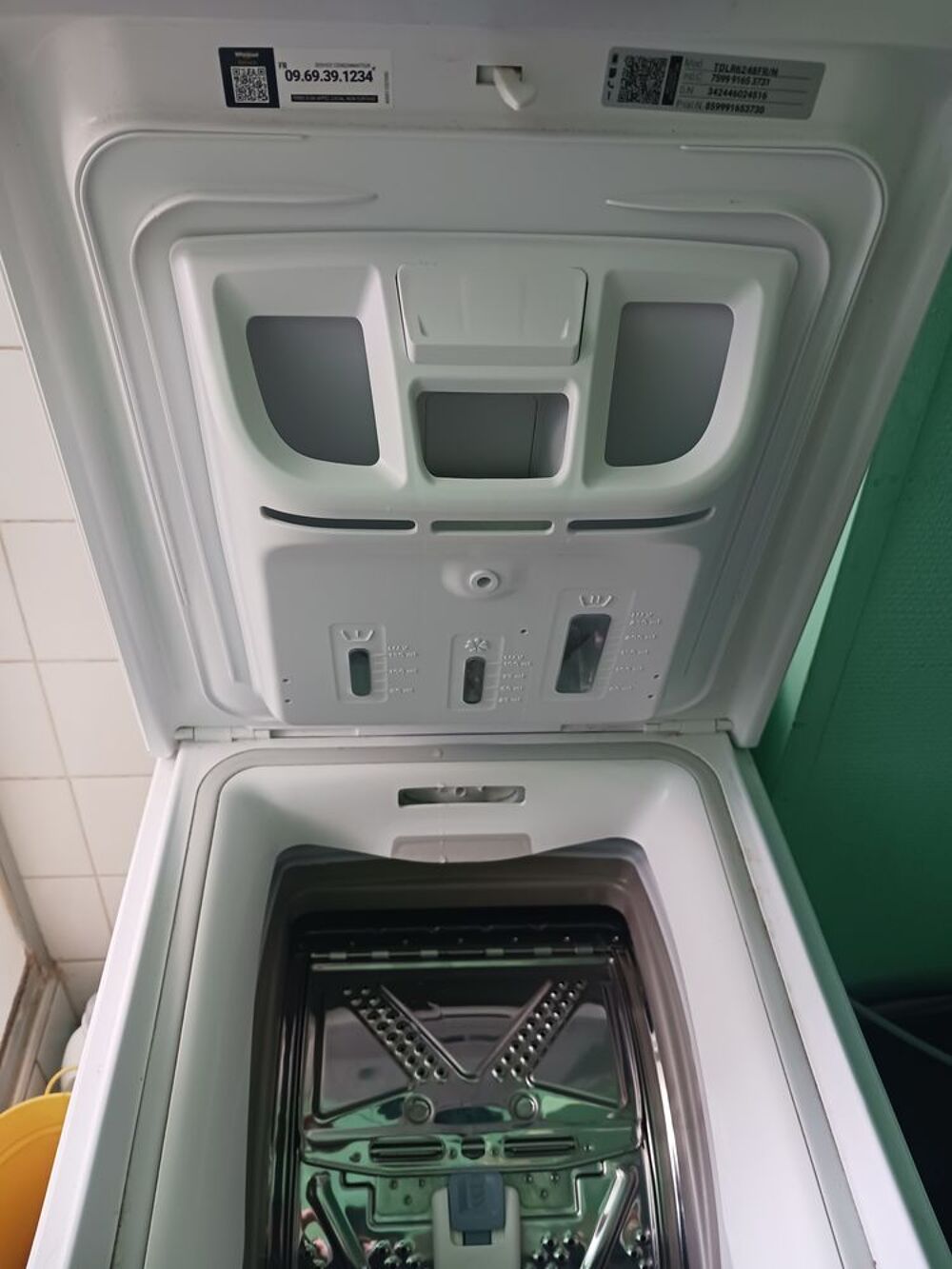 Lave-linge WHIRLPOOL TDLR6248FR/N, 6Kg Electroménager