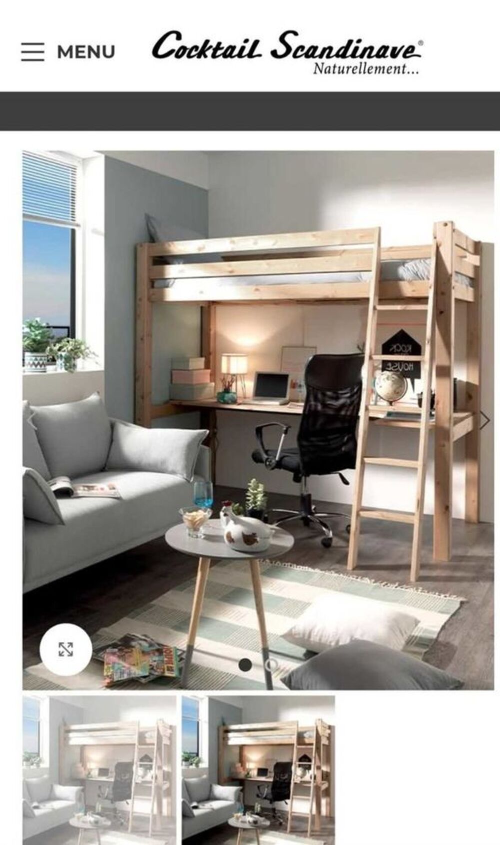 lit mezzanine coktail scandinave Meubles