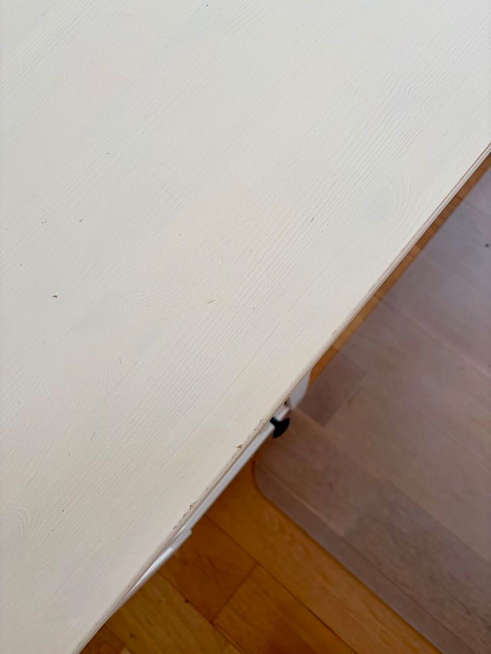 Bureau en bois massif blanc 155x65 cm - HEMNES Ik&eacute;a Meubles