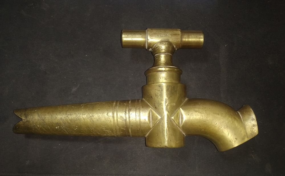 ANCIEN ROBINET DE FOUDRE BRONZE VIGNERON FORTOUL &amp; Cie MACON Décoration