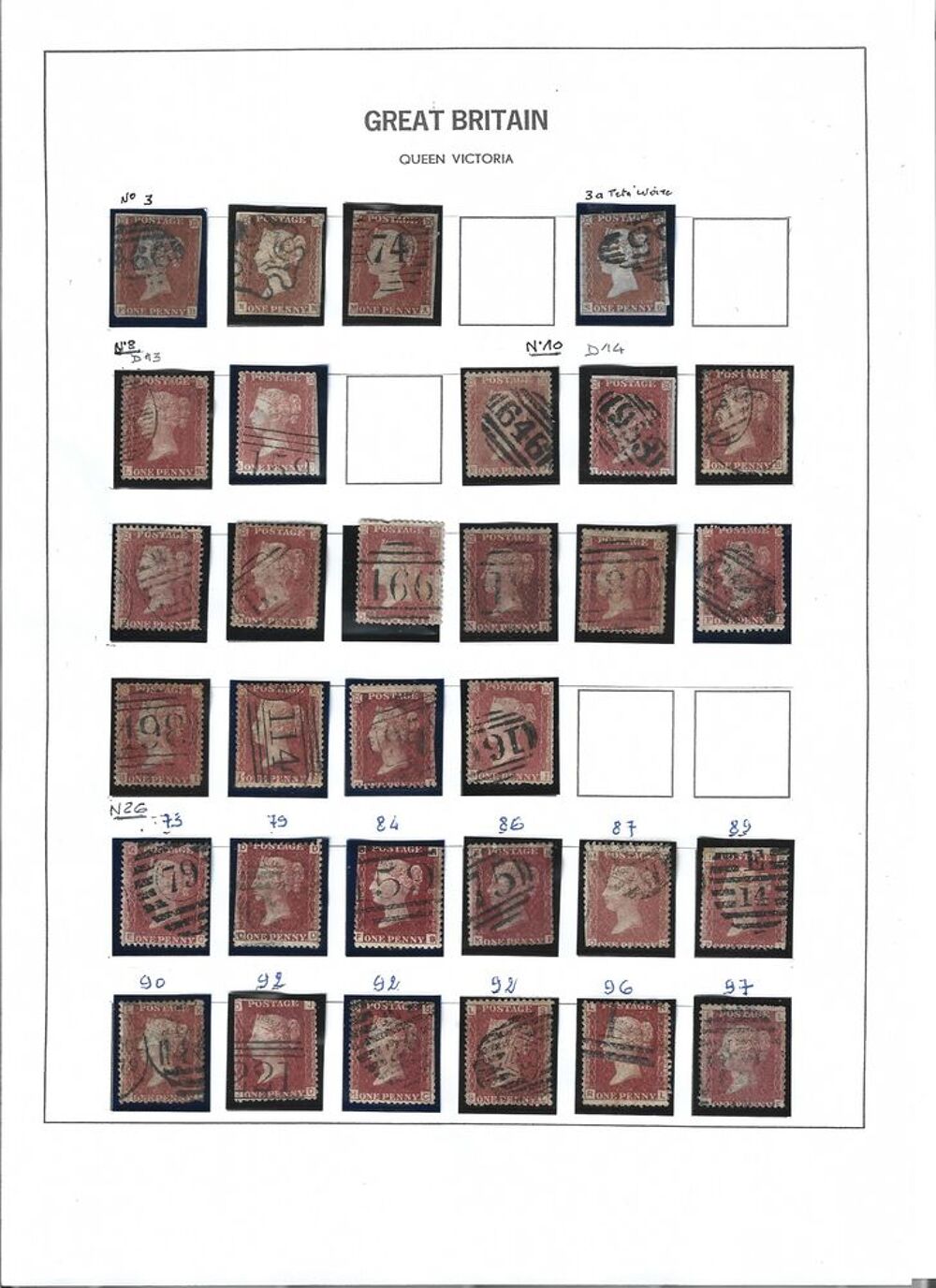 timbres Grande Bretagne 